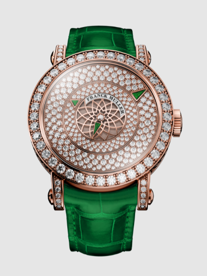 Best Franck Muller Round Triple Mystery 7036 TM D CD EM 5N Red gold case, green strap Replica Watch Best Franck Muller Round Triple Mystery 7036 TM D CD EM 5N Red gold case, green strap Replica Watch